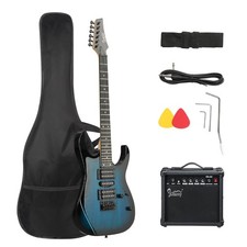 GLARRY 39" Full Size Electric Guitar Kit w/Amp, Gig Bag & Accessories