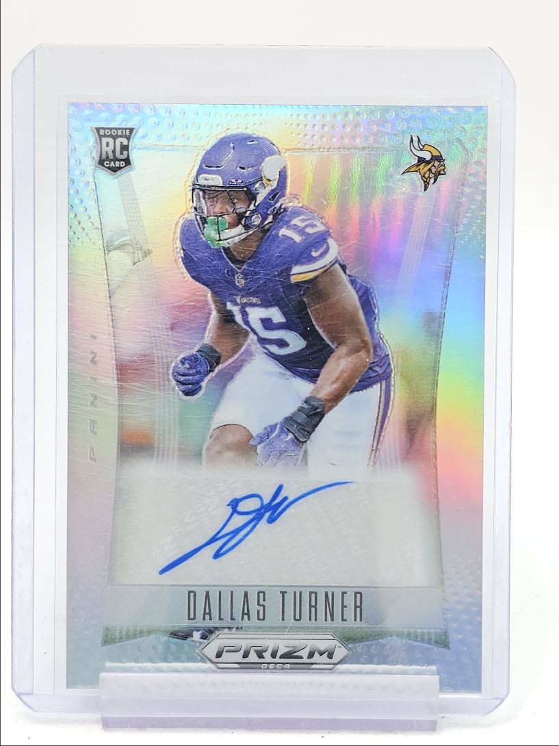 DALLAS TURNER 2024 PRIZM DECA ROOKIE SIGNATURES SILVER RC AUTO Q1605