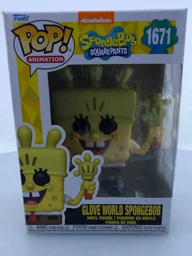 Funko Pop! Animation: Spongebob Squarepants 25th - Glove World Spongebob DAMAGED