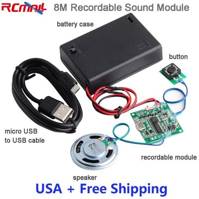8M Record Sound Module Button Control MP3 Music Voice Player Board DIY Kit USA