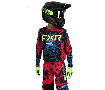 2026 FXR KIDS Motocross Kit Combo Boys FXR Spiderman MX Kit - AGED