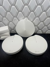 3 TP-LINK AC 1300 Whole Home Mesh WIFI System Deco M5 Dual Band W/ Power Cords