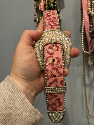 Nocona Girls Blazin' Roxx Belt Butterfly Sparkle Bling Cowgirl Western 21  - 26 
