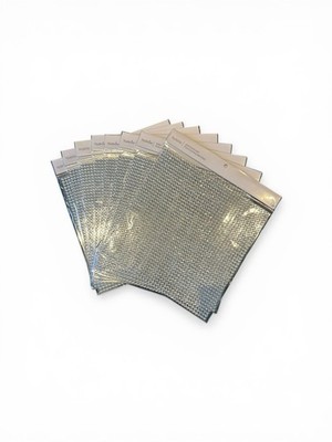 (8) Silver Bling Sticker Sheet Recollections  10  x 10  Clear Crafting Accents