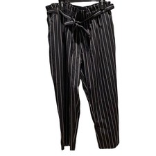NWT Fashion Nova Marcela Paperbag Stripe Pants size 2X Black/White