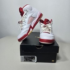 Nike Air Jordan 5 Retro GS Pink Foam White Gym Red 440892-106 Shoes Size 6Y Box