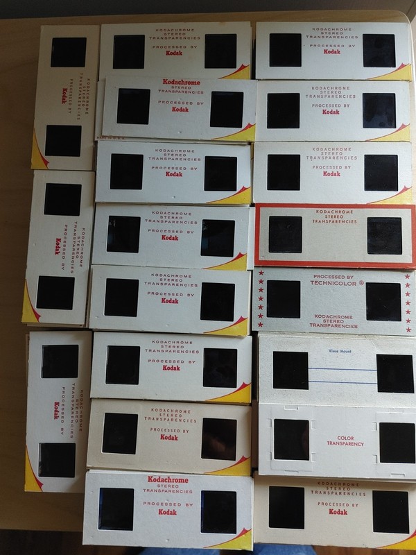 250+ 3D Stereo Film Slides 1950s-1960s Family Events Travel Men Women Children