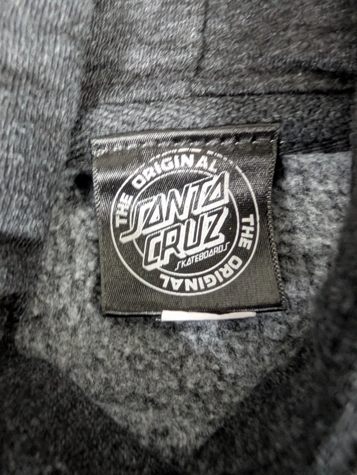 Santa Cruz Sudadera con Capucha Suéter Mujer Extra Grande Negro Rosa Monopatín Foto 3 de 4