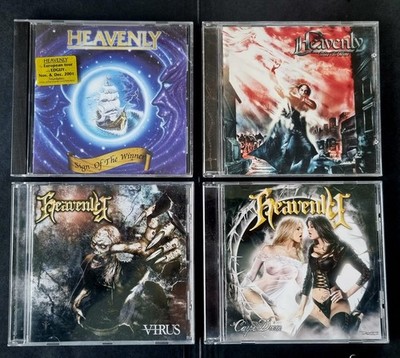 HEAVENLY 4 CD´s:  Virus- Dust to Dust- Sign of the Winner- Carpe Diem