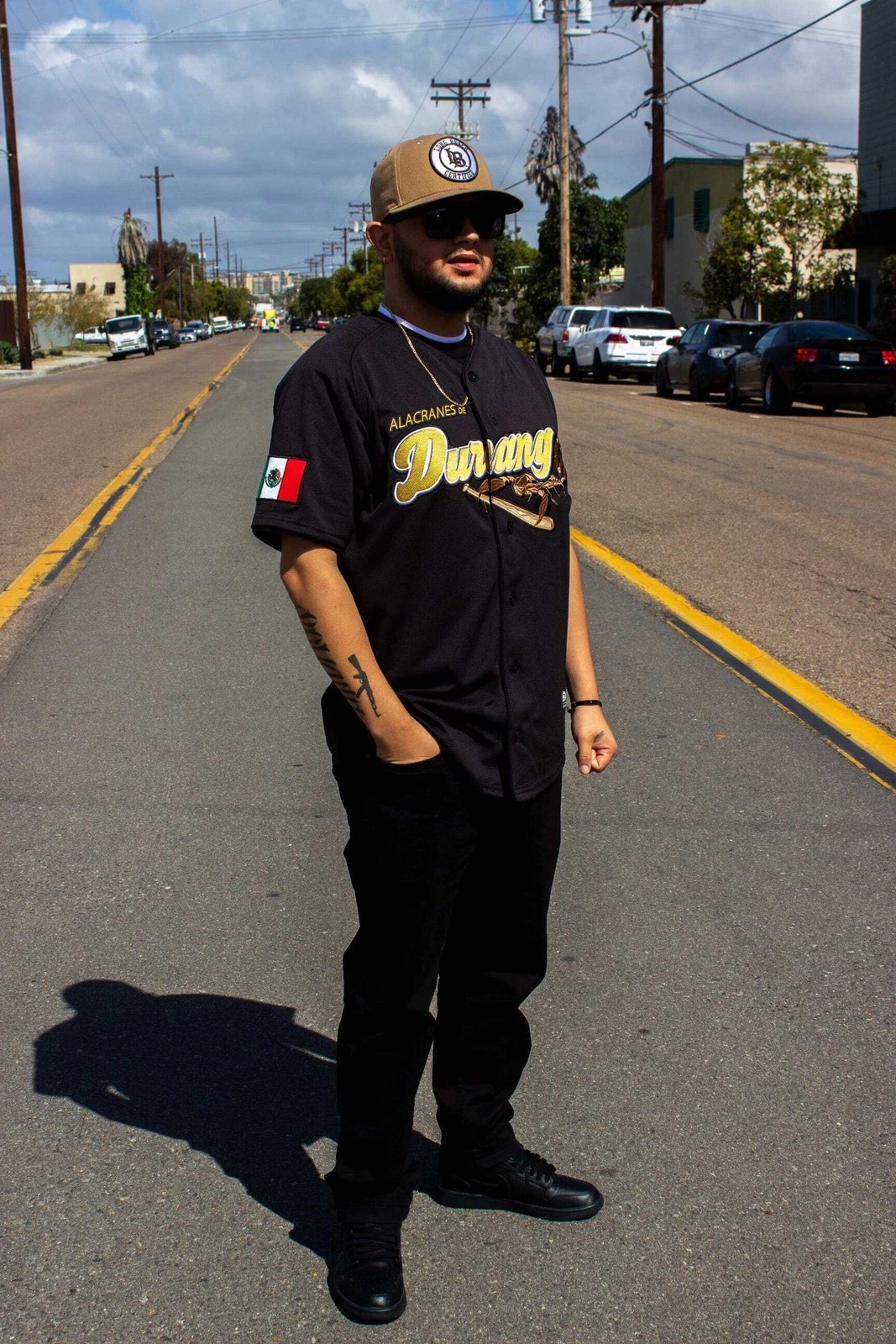 LOS Alacranes De Durango Baseball Jersey Black