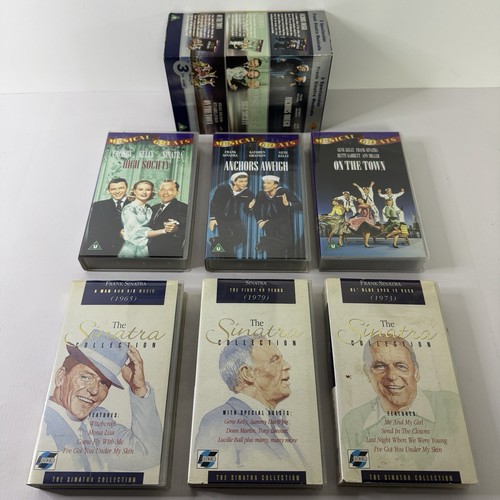6 Frank Sinatra VHS Musical Bundle High Society, Anchors Aweigh, On the Town Lot - Picture 1 of 22