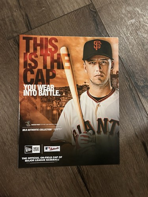 #ad SAN FRANCISCO GIANTS Vintage Ad Photo 8 x 11 HAT BUSTER POSEY New Era MLB $6.99