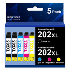 T202XL 202 XL Ink Cartridges for Epson 202XL Ink for Expression XP-5100 WF-2860