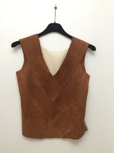 Met Blaak Tulle Suede Back Top Nude Safari Panel rwY81nfwx