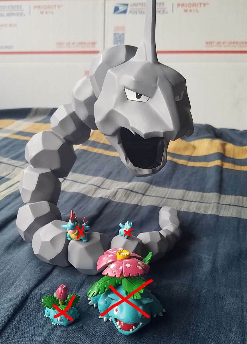 U Pokemon Figure 1/20 scale Zukan Onix Figure (Big Size) 12 inch/30cm ot sp