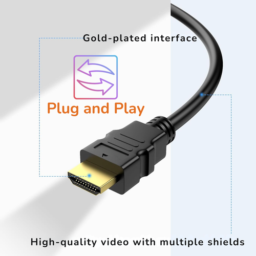 DVI to HDMI Cable DVI-D 24+1 Pin Male to HDMI Male Digital Lead PC to HD TV LCD - Picture 6 of 8