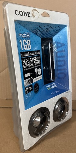 COMBO DE ALTAVOCES ESTÉREO MP3 COBY RARO CON REPRODUCTOR DE AUDIO MP3 1 GB Reproducir hasta 500 canciones - Imagen 5 de 24
