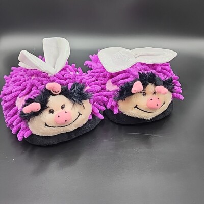 Fuzzy Friends Aroma Home Bee Slippers Purple Slip Resistance