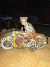 Marx Windup Police Motorcycle Number 3