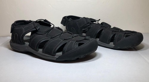 Khombu Sandals Black Hiking Travis Sport Closed Toe Adjustable Men Size 13M  | eBay