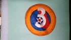 ORIGINAL MILITARY PATCH SEW ON WW2 ERA NO GLOW AAF US ARMY 3RD AIR FORCE