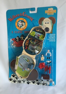 Wallace and Gromit Micro Superstars Kollektion - Nahrasieren - seltenes Bluebird Spielzeug