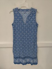 NWT Lands End Women's Cotton Jersey Sleeveless Swim Cover Up Size XST 100 CC405
