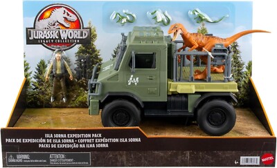 JURASSIC WORLD LEGACY COLLECTION ISLA SORNA JEEP EXPEDITION PACK DIETER STARK