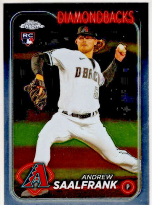 2024 Topps Chrome Baseball Andrew Saalfrank No. 178 Arizona Diamondbacks
