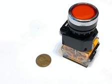1 piece RED momentary push button switch 22mm normally open closed no nc C25