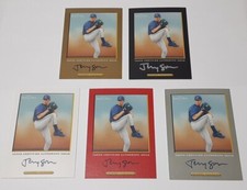 5 Lot 2005 Turkey Red Autograph Jeremy Sowers Rainbow Gold #/25 Black White Red