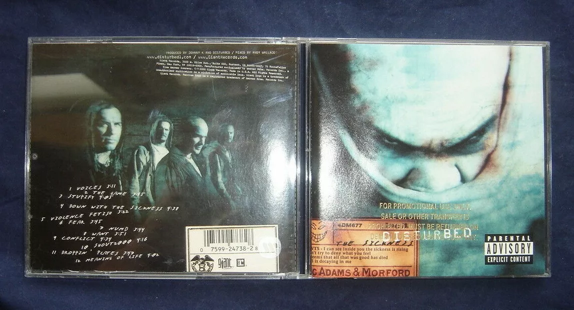 Disturbed - The Sickness with 5 Bonus Tracks - NEW CD (sealed) IMPORT