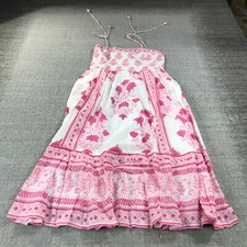 New Oliphant Dress Womens Small 1025V Tie Strap Midi Jaipur Pink Strapeless