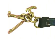 2 X 36 Towing V-bridle Strap Wrtj Cluster Hooks - Diamond Weave Colors