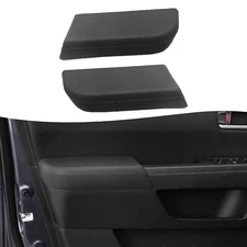 Fits 2009-2015 Honda Pilot Front Door Panels Armrest Leather Cover Trim Black