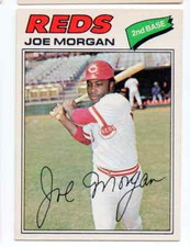 sharp corners, edges.........1977 OPC Joe Morgan #220 crease free