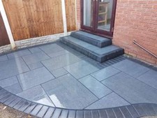 Mid Grey Granite 4 Mixed Sizes Sawn And Flamed Paving