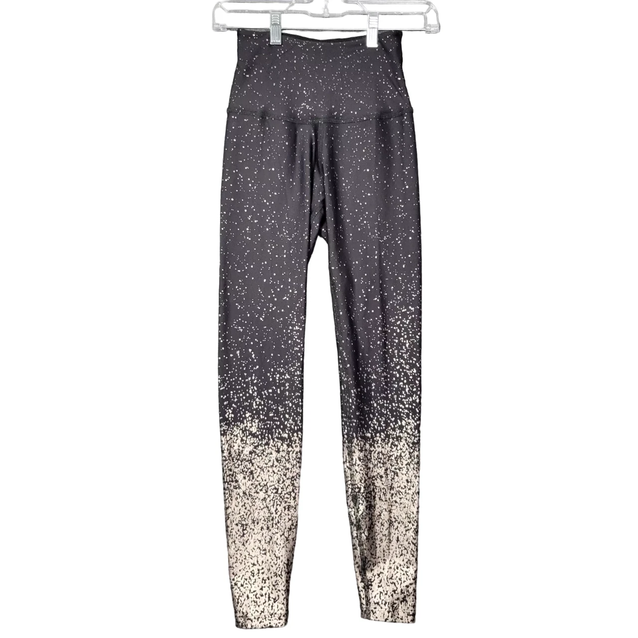 beyond-yoga ombre high waist metallic speckled leggings