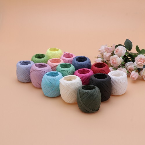 15pcs Wrapping Ribbon Green Ribbon Festival Ribbon Paper Rope