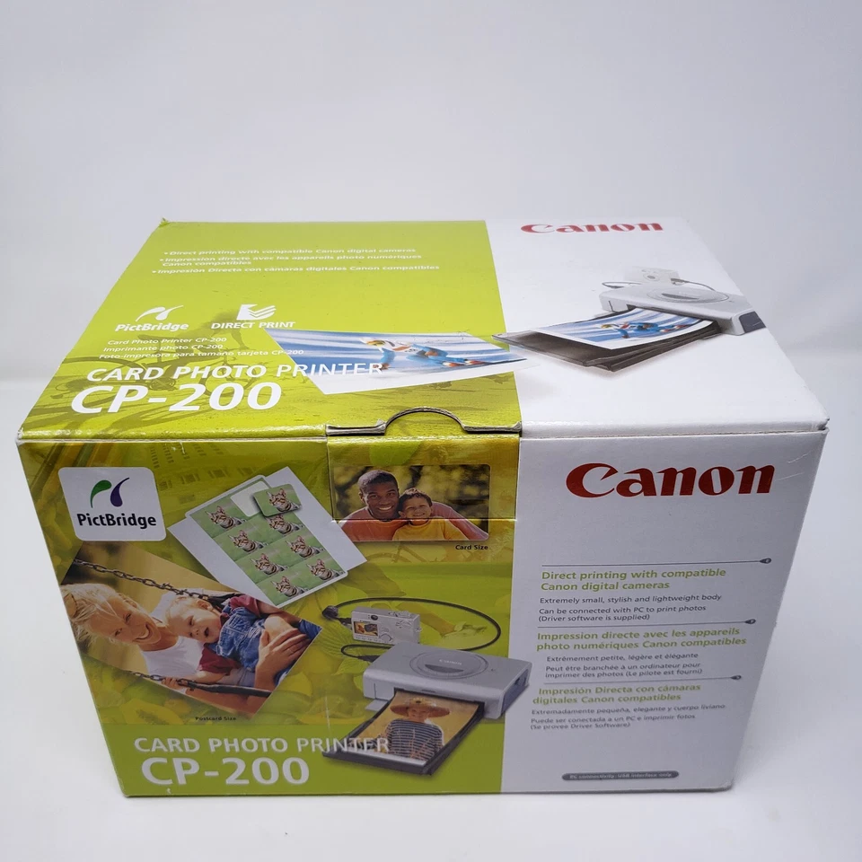 Canon Photo Printer CP-200 Digital Card Direct Print & Accessories In Box - Image 2 of 4