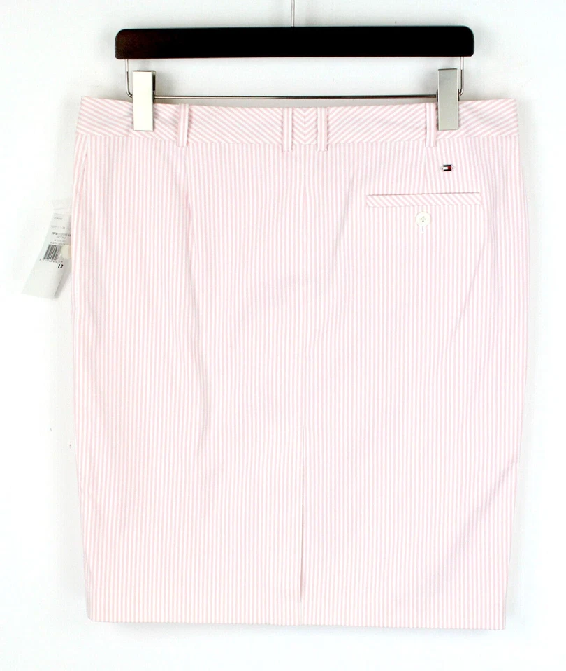 Tommy Hilfiger St Lucia Skirt Women (UK) 12 Short Lined Pockets Pinstripe - Image 2 of 4
