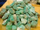 1 KG LOT NATURAL UNTREATED ROUGH GREEN CHRYSOPAL CHALCEDONY FREE SHIPPING