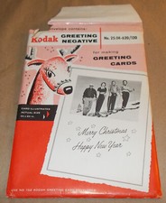Kodak Greeting Negative No 25 : 1H-620 / 120 CHRISTMAS TO make Greeting Cards .