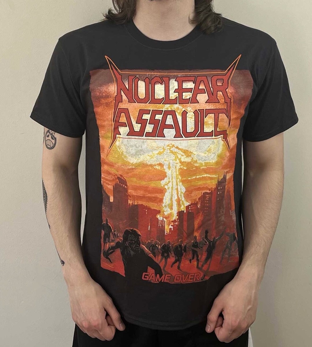 Nuclear Assault - Game Over (B&C) T-Shirt Black (Gildan) anthrax