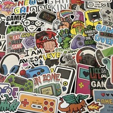 DETICKERS Gaming Stickers for Kids Water Bottles Video Gamer Stickers for Laptop