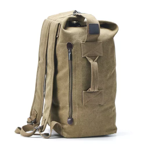 Mochila de lona para hombres Bolso de hombro Deportes Viaje Lona Militar Bolso de mano Equipaje - Imagen 42 de 42