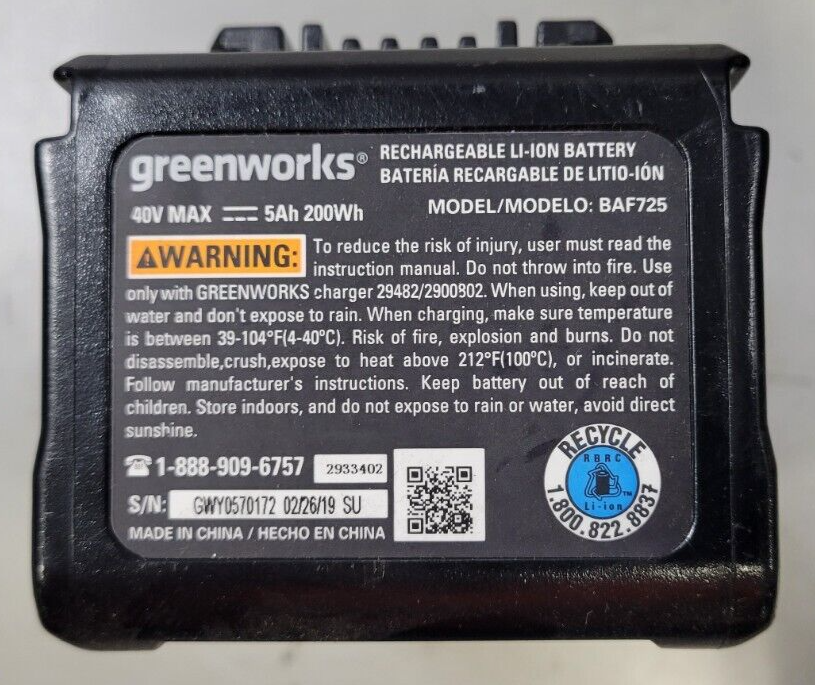 green⑤ Greenworks 24V (2 x 24V) 585 CFM 140 MPH Axial Leaf Blower