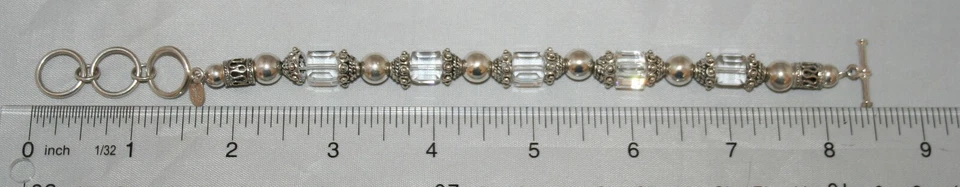 Pulsera Silpada de plata esterlina con cuentas de cristal de Swarovski con cierre de palanca B1147 Foto 3 de 4