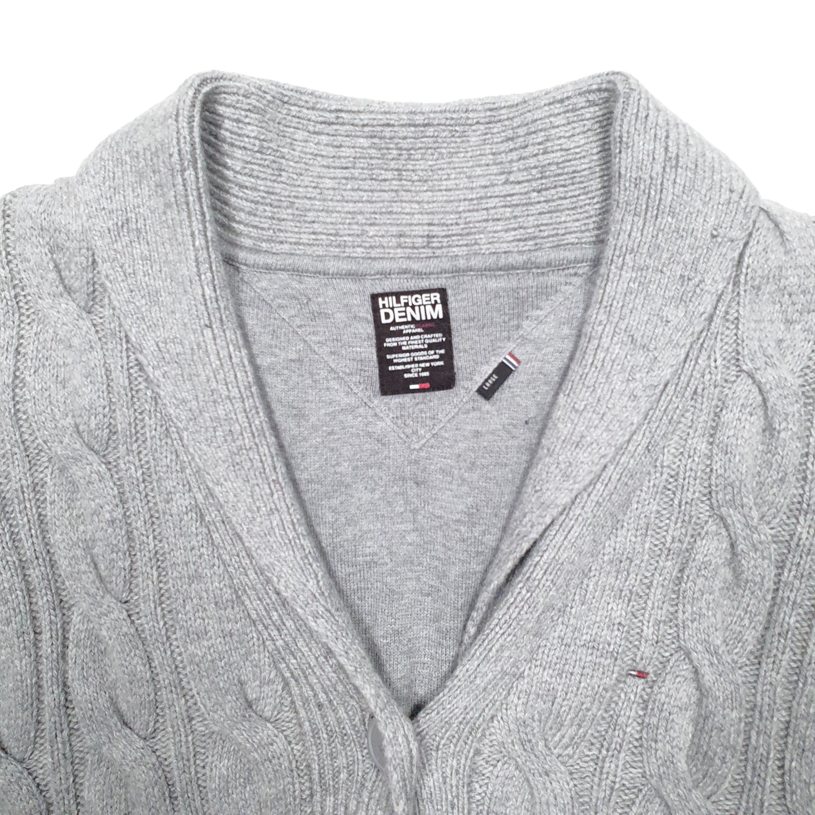 TOMMY HILFIGER Full Zip Cotton Blend Jumper Sweatshirt Womens S image 2