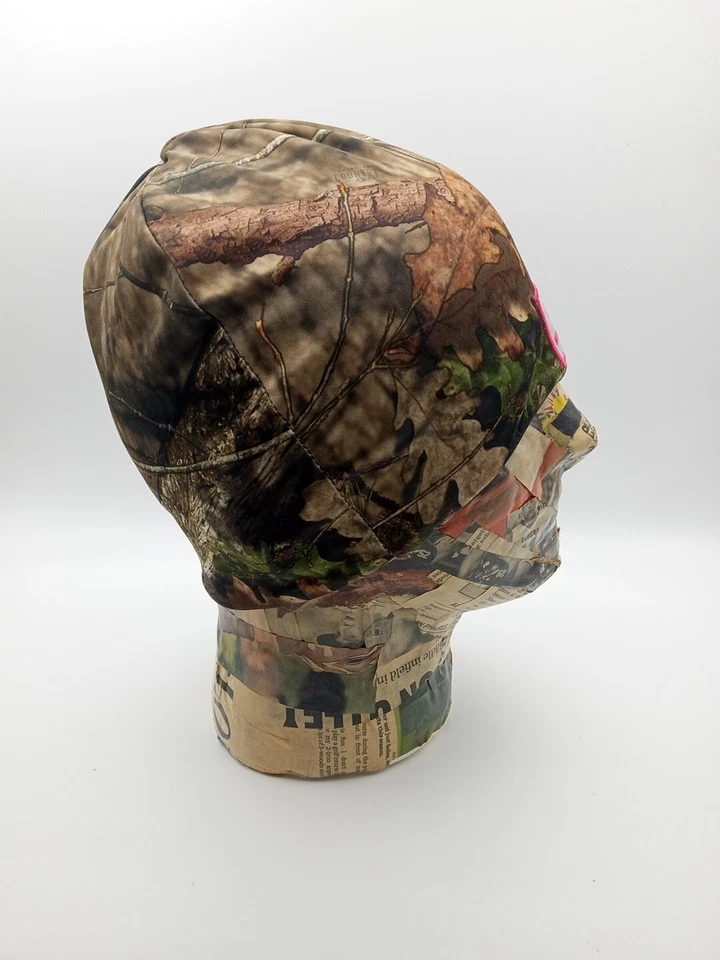 Mossy Oak Women's Camo Lined Beanie Pink Logo  - Image 2 of 4